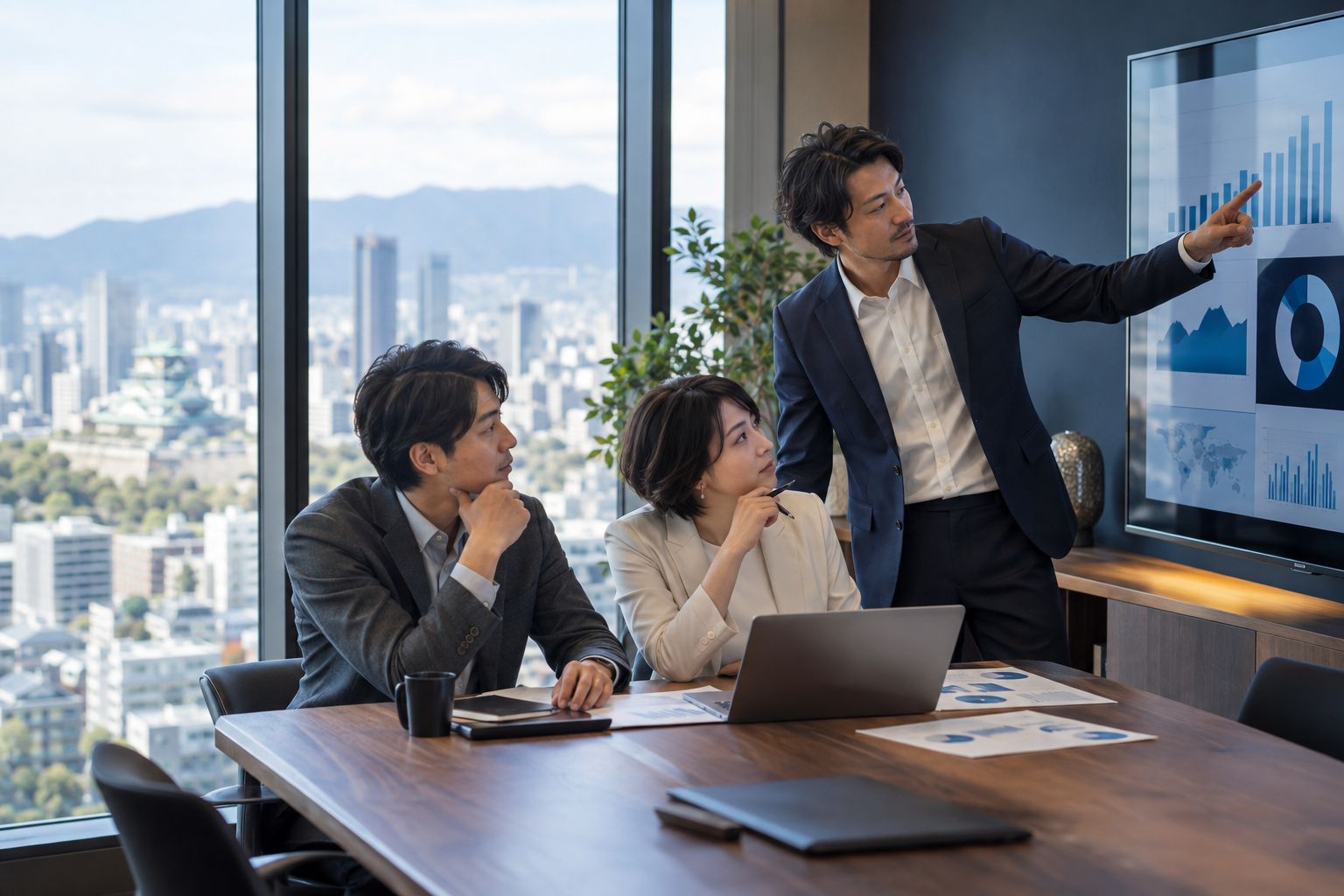 SEO・GEO・AIOの評価結果をチームで確認するイメージ